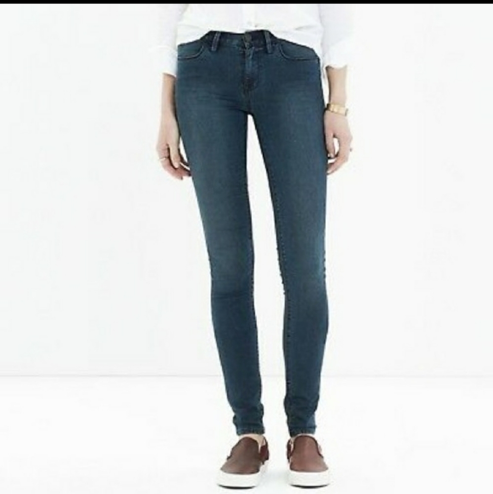 Madewell jeans the‎ legging skinny jean dark wash size 27
